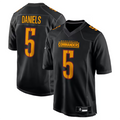 Friene W.Commanders #5 Jayden Daniels Player Carbon Black Fashion Stitched Jerseys