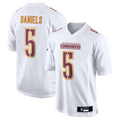 Friene W.Commanders #5 Jayden Daniels Player Tundra White Fashion Stitched Jerseys