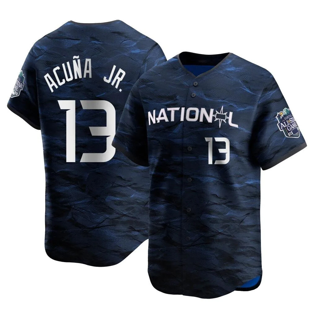 Friene A.Braves #13 Ronald Acuna Jr Player Royal National League All-Star Limited Game Stitched Jerseys