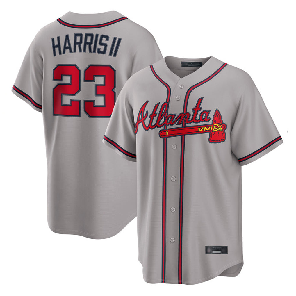 Friene A.Braves #23 Michael Harris II Player Gray Home Game Stitched Jerseys