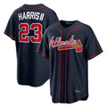 Friene A.Braves #23 Michael Harris II Player Navy Home Game Stitched Jerseys