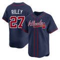 Friene A.Braves #27 Austin Riley Player Navy Limited Home Game Stitched Jerseys
