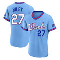 Friene A.Braves #27 Austin Riley Player Powder Blue 2026 City Connect T-shirt Limited Elite Home Game Stitched Jerseys