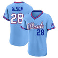 Friene A.Braves #28 Matt Olson Player Powder Blue 2026 City Connect T-shirt Limited Elite Home Game Stitched Jerseys