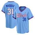 Friene A.Braves #31 Greg Maddux Player Powder Blue 2026 City Connect T-shirt Home Game Stitched Jerseys