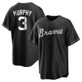 Friene A.Braves #3 Dale Murphy Player Black Home Game Stitched Jerseys