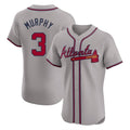 Friene A.Braves #3 Dale Murphy Player Gray Limited Elite Home Game Stitched Jerseys