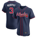 Friene A.Braves #3 Dale Murphy Player Navy Limited Elite Home Game Stitched Jerseys
