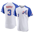 Friene A.Braves #3 Dale Murphy Player White City Connect Limited Elite Home Game Stitched Jerseys