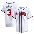 Friene A.Braves #3 Dale Murphy Player White Limited Home Game Stitched Jerseys