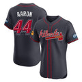 Friene A.Braves #44 Hank Aaron Player Navy 2025 Speedway Classic Limited Elite Home Game Stitched Jerseys