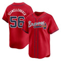 Friene A.Braves #56 Spencer Schwellenbach Player Red Limited Home Game Stitched Jerseys