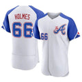 Friene A.Braves #66 Grant Holmes Player White Authentic City Connect Stitched Jerseys