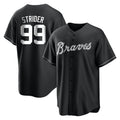 Friene A.Braves #99 Spencer Strider Player Black Home Game Stitched Jerseys
