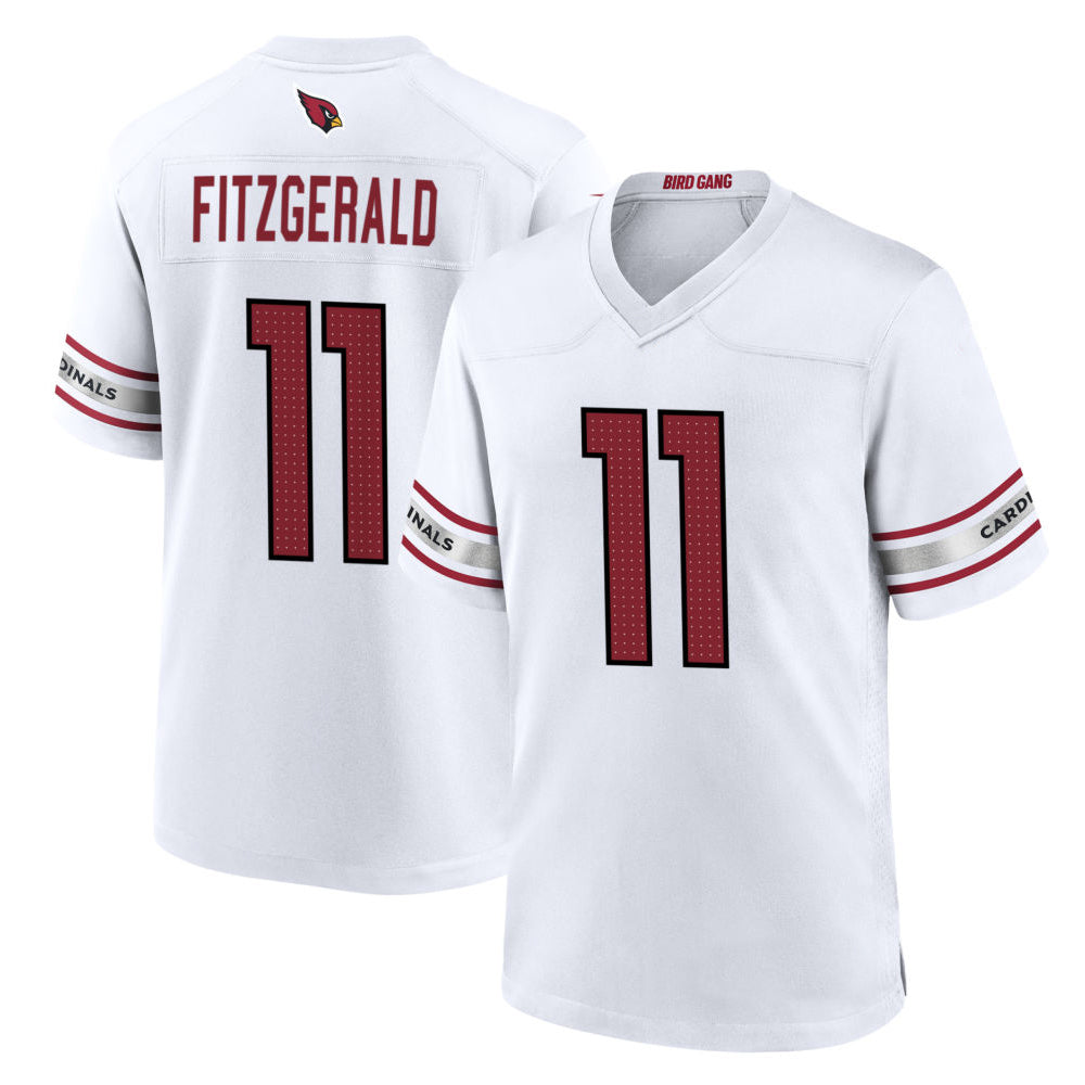 Friene A.Cardinals #11 Larry Fitzgerald Player White Home Game Football Jerseys