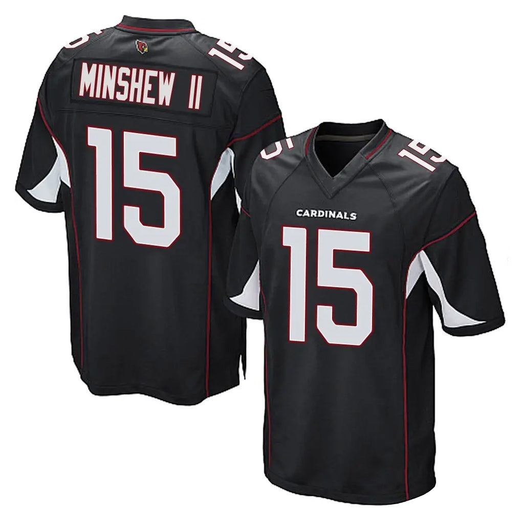 Friene A.Cardinals #15 Gardner Minshew II Player Black Home Game Stitched Jerseys
