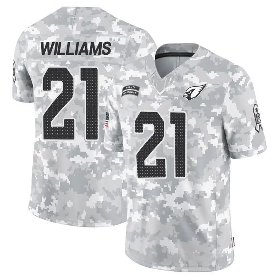 Friene A.Cardinals #21 Garrett Williams Player Camo Salute to Service Limited Stitched Stitched Jerseys