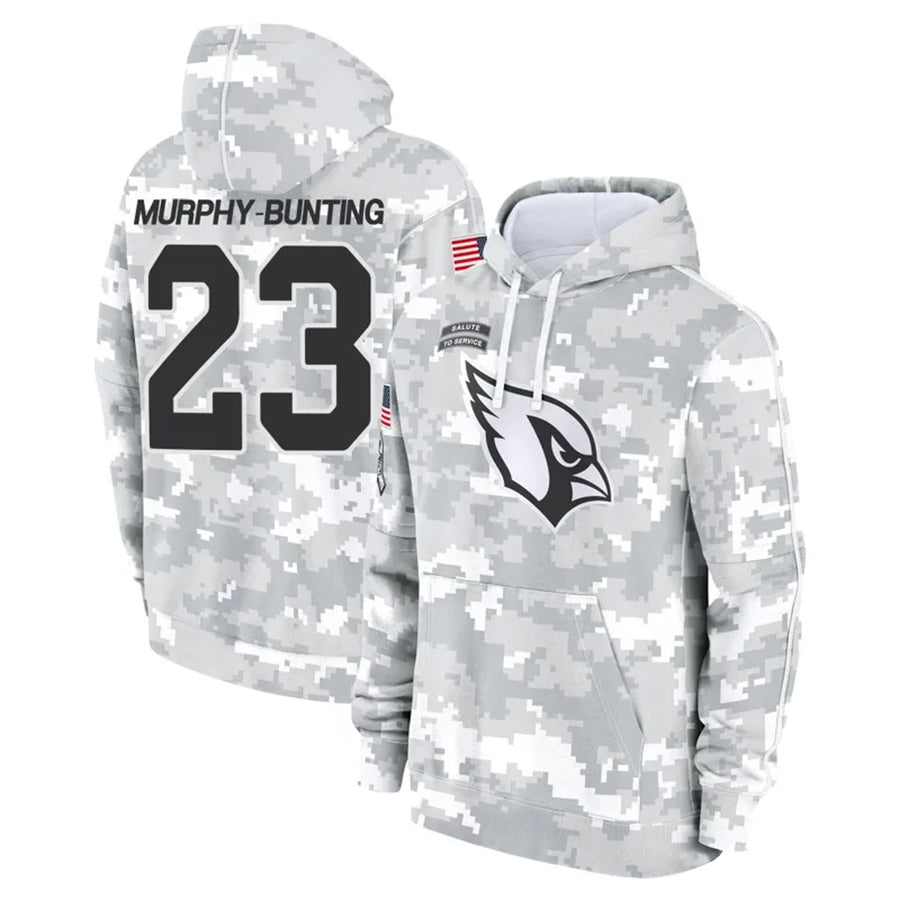 Friene A.Cardinals #23 Sean Murphy-Bunting Player Camo Salute to Service Hoodies Stitched Jerseys