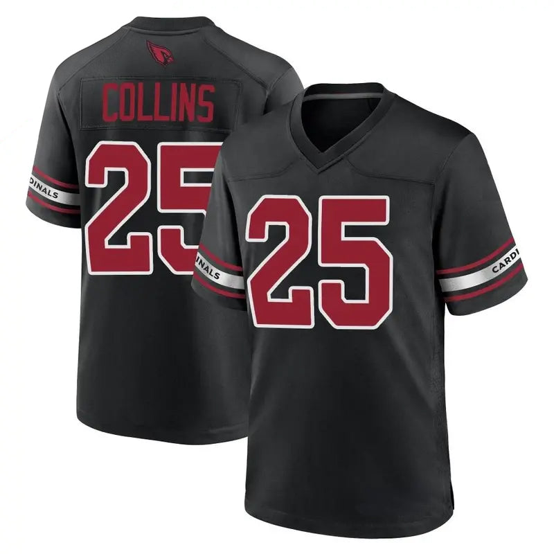 Friene A.Cardinals #25 Zaven Collins Player Black Game Home Stitched Jerseys