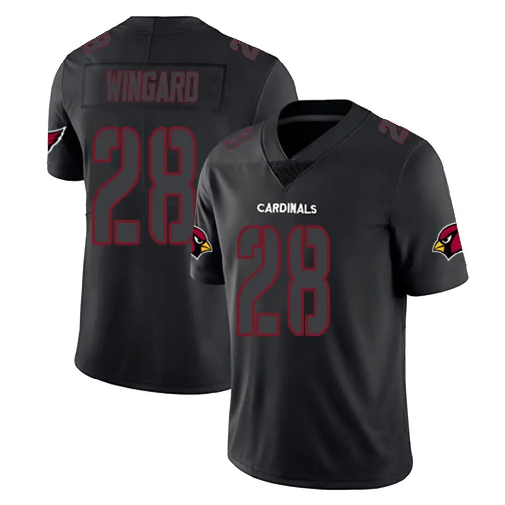 Friene A.Cardinals #28 Andrew Wingard Player Black Impact Limited Home Game Stitched Jerseys