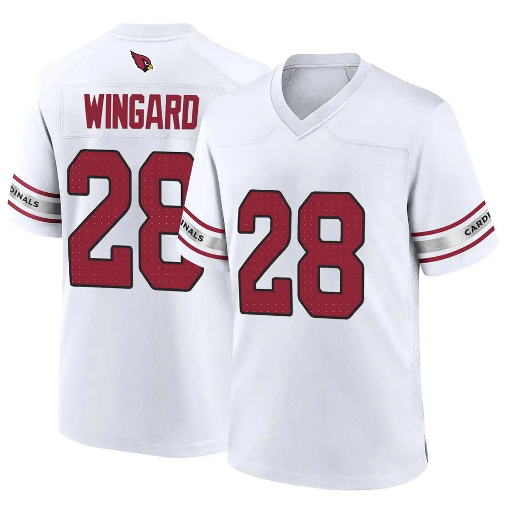 Friene A.Cardinals #28 Andrew Wingard Player White Home Game Stitched Jerseys