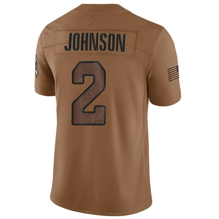 Friene A.Cardinals #2 Will Johnson Player Brown Limited Salute To Service Game Stitched Jerseys