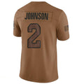 Friene A.Cardinals #2 Will Johnson Player Brown Limited Salute To Service Game Stitched Jerseys
