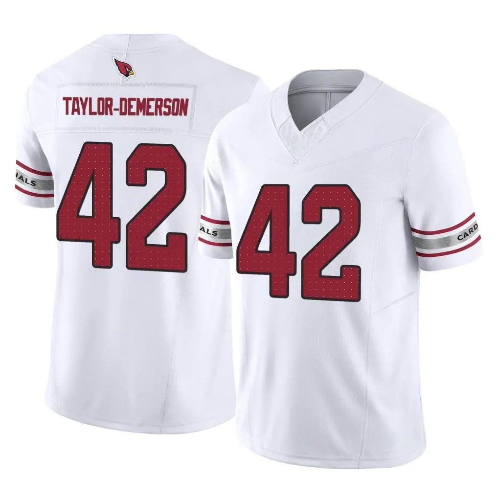 Friene A.Cardinals #42 Dadrion Taylor-Demerson Player White Vapor F.U.S.E. Limited Home Game Stitched Jerseys