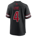 Friene A.Cardinals #4 Jeremiyah Love Black Game Player Stitched Jerseys