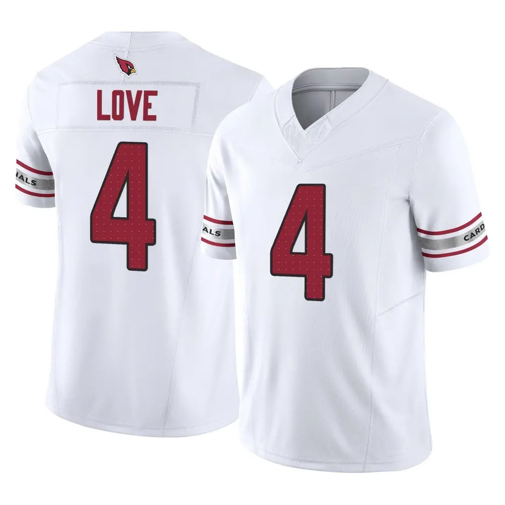 Friene A.Cardinals #4 Jeremiyah Love Player White Vapor F.U.S.E. Limited Home Game Stitched Jerseys