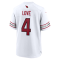 Friene A.Cardinals #4 Jeremiyah Love White Game Player Stitched Jerseys