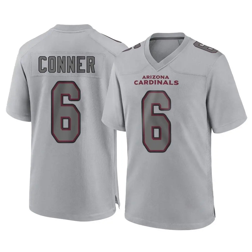 Friene A.Cardinals #6 James Conner Player Gray Fashion Home Game Stitched Jerseys