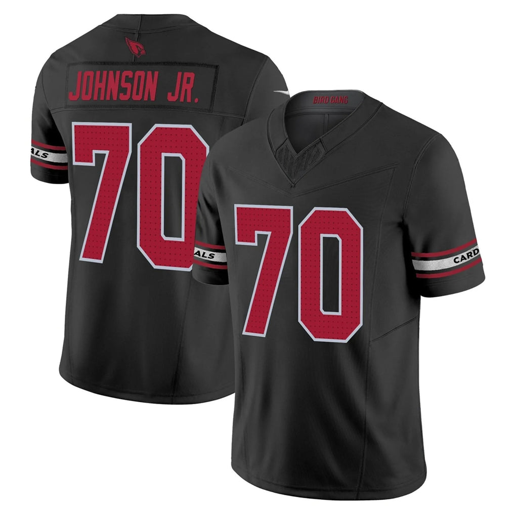 Friene A.Cardinals #70 Paris Johnson Jr. Player Black Vapor F.U.S.E. Limited Home Game Stitched Jerseys