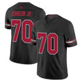 Friene A.Cardinals #70 Paris Johnson Jr. Player Black Vapor F.U.S.E. Limited Home Game Stitched Jerseys
