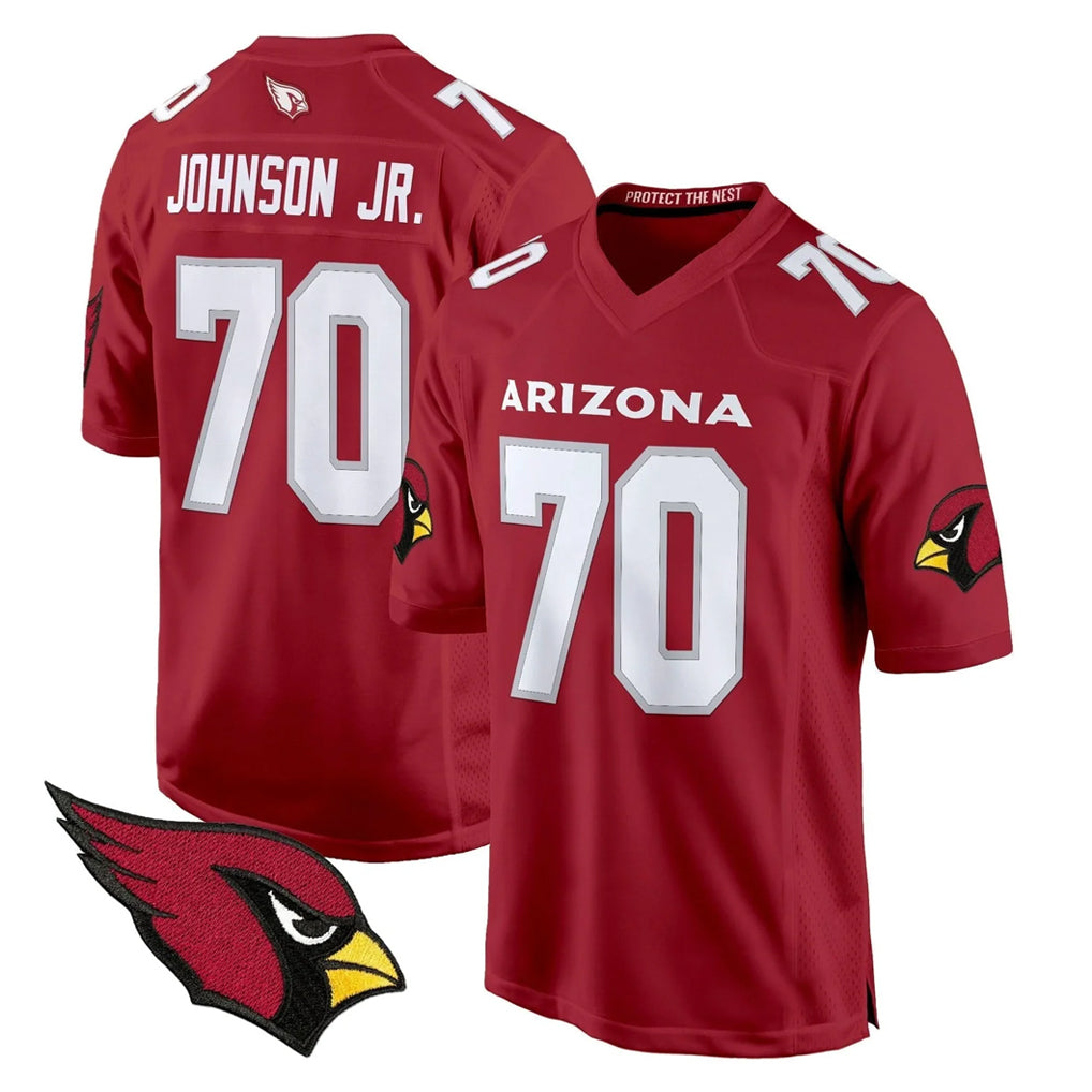 Friene A.Cardinals #70 Paris Johnson Jr. Player Red Fashion Home Game Stitched Jerseys