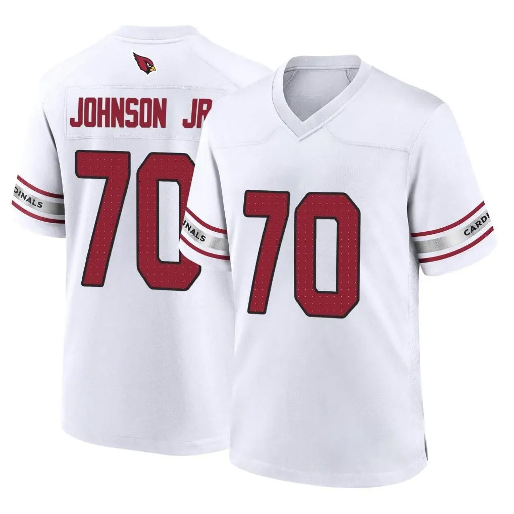 Friene A.Cardinals #70 Paris Johnson Jr. Player White Home Game Stitched Jerseys