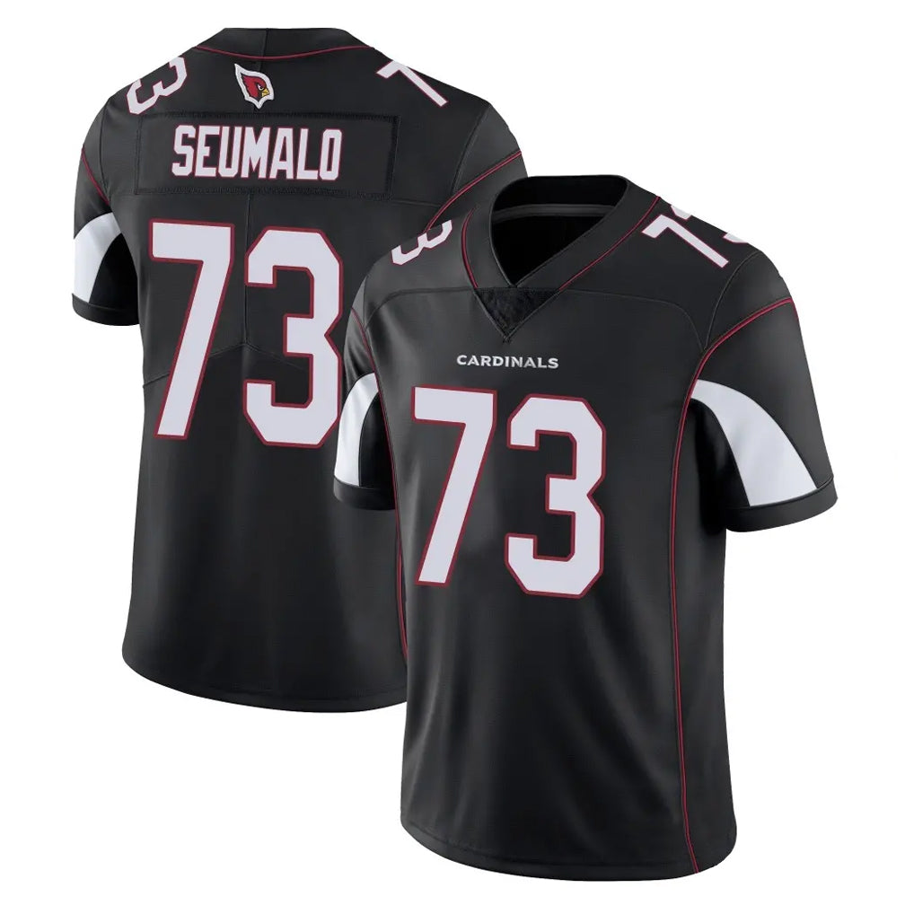 Friene A.Cardinals #73 Isaac Seumalo Player Black Vapor Limited Home Game Stitched Jerseys