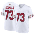 Friene A.Cardinals #73 Isaac Seumalo Player White Home Game Stitched Jerseys