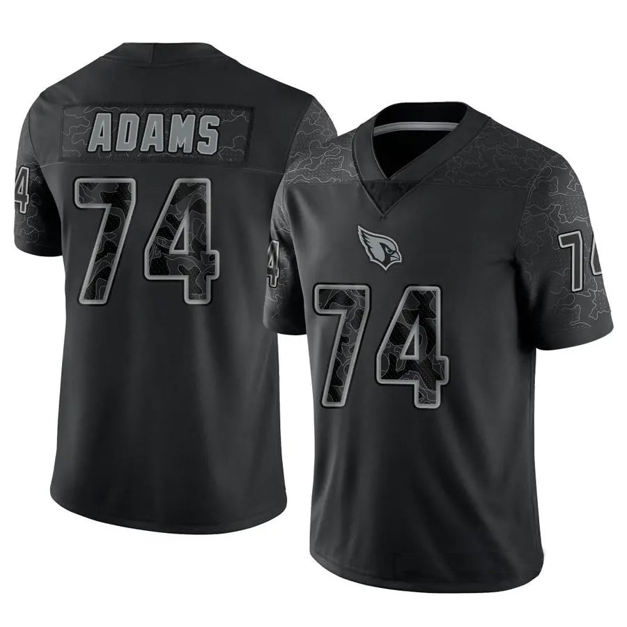 Friene A.Cardinals #74 Isaiah Adams Player Black RFLCTV Limited Stitched Jerseys