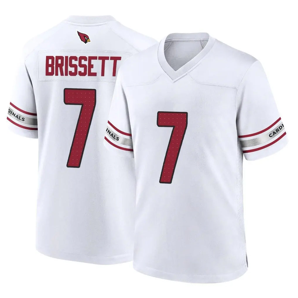 Friene A.Cardinals #7 Jacoby Brissett Player White Home Game Stitched Jerseys