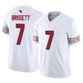 Friene A.Cardinals #7 Jacoby Brissett Player White Vapor F.U.S.E. Limited Home Game Stitched Jerseys