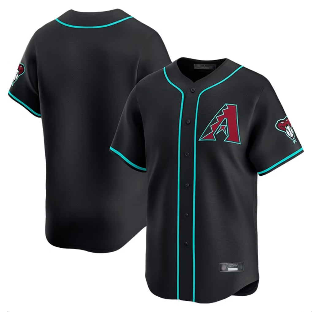 Friene A.Diamondbacks Black Limited Home Game Blank Player Stitched Jerseys