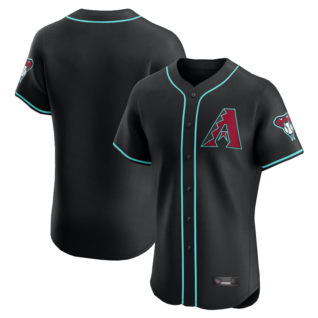 Friene A.Diamondbacks Black Limited Limited Elite Home Game Blank Player Stitched Jerseys