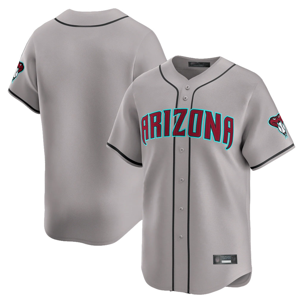 Friene A.Diamondbacks Gray Road Limited Home Game Blank Player Stitched Jerseys