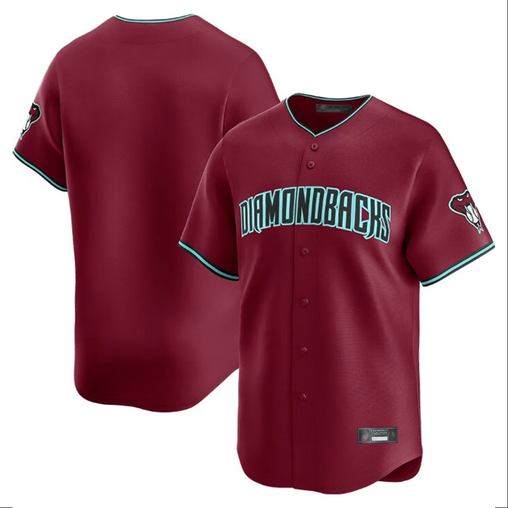Friene A.Diamondbacks Red Limited Home Game Blank Player Stitched Jerseys