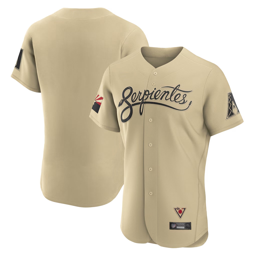 Friene A.Diamondbacks Tan City Connect Limited Elite Home Game Blank Player Stitched Jerseys