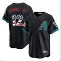 Friene A.Diamondbacks #12 Lourdes Gurriel Jr Player Black USA 250 Fourth of July Home Game Stitched Jerseys