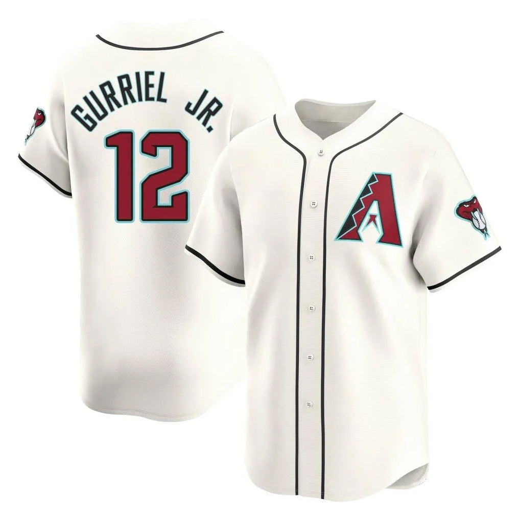 Friene A.Diamondbacks #12 Lourdes Gurriel Jr Player Cream Limited Home Game Stitched Jerseys