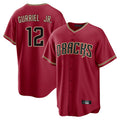 Friene A.Diamondbacks #12 Lourdes Gurriel Jr Player Red Home Game Stitched Jerseys