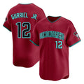 Friene A.Diamondbacks #12 Lourdes Gurriel Jr Player Red Limited Home Game Stitched Jerseys